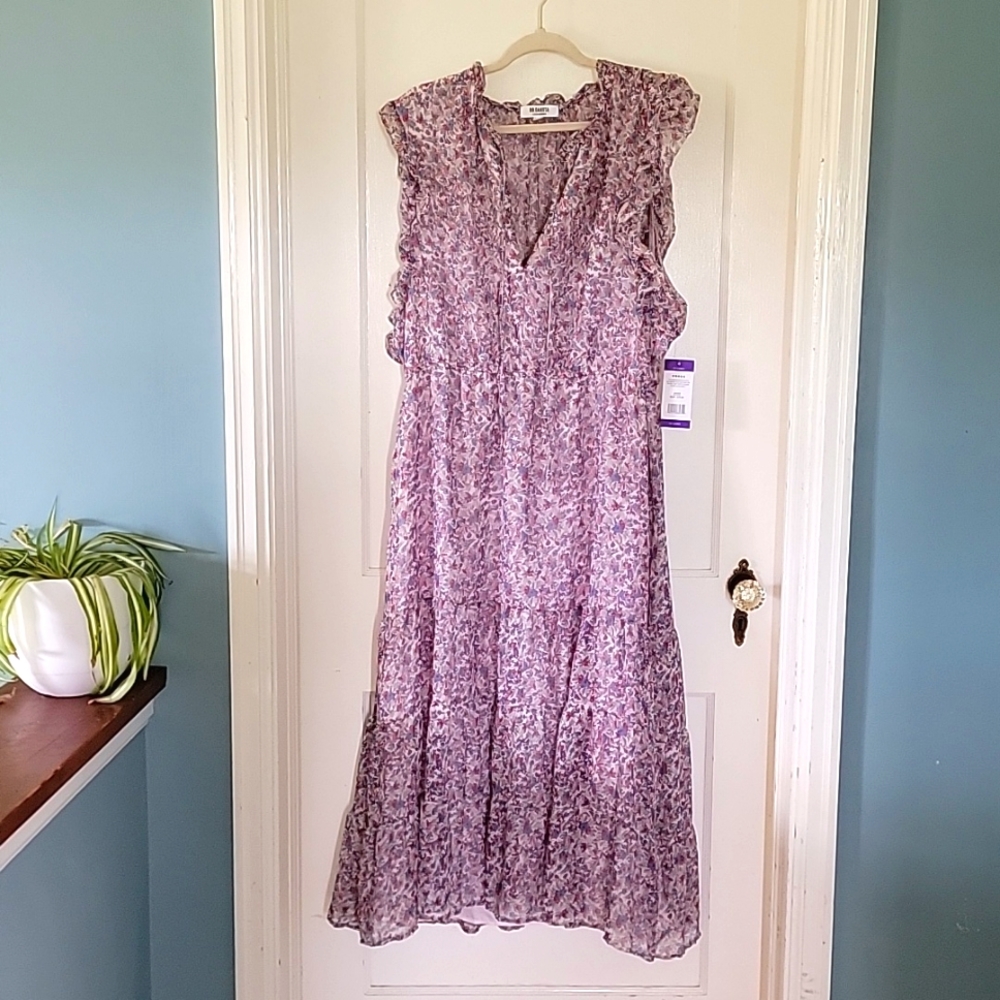 Ditsy Floral Cottagecore Dress XXL BB Dakota Steve Madden Ruffles modest